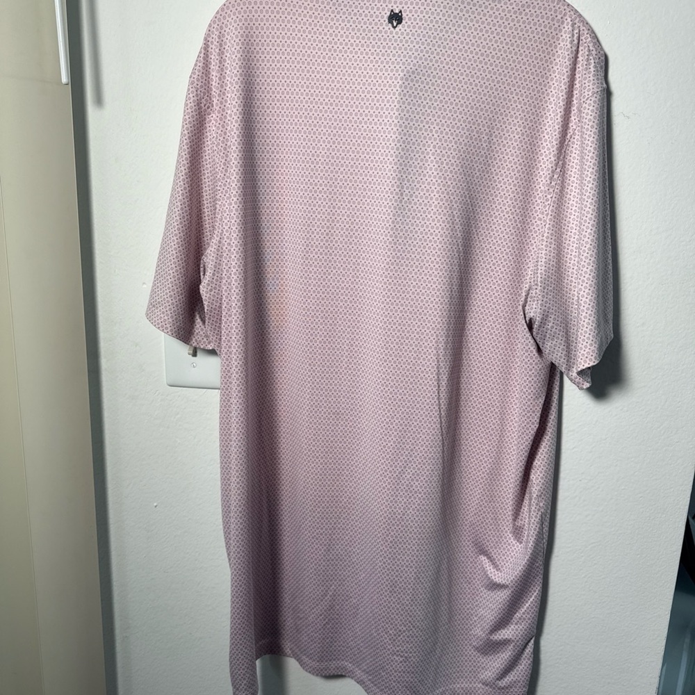 Greyson Golf Polo Shirt Pink Geometric Men’s XL a very small stain (0887gw6) - Picture 7 of 9